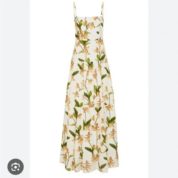 Agua Bendita | Dresses | Agua Bendita Lima Jardin Floral Print Linen Maxi  Dress Size M Nwt | Poshmark